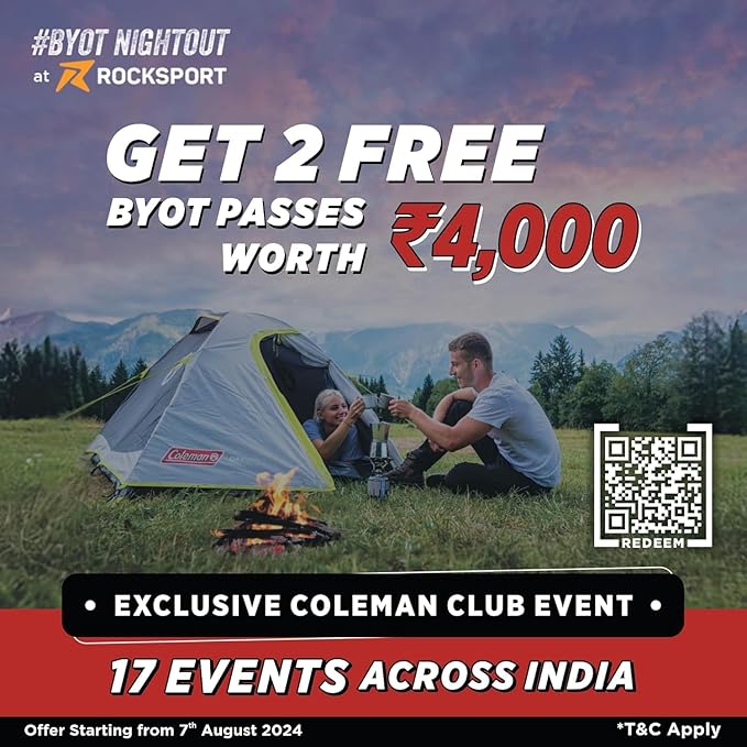 Coleman Sundome 4-Person Tent with Rainfly, Weatherproof Tent Sets Up in 10 Mins