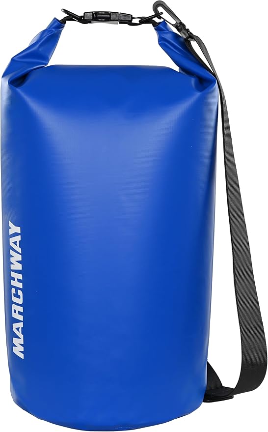 MARCHWAY Floating Waterproof Dry Bag Backpack 5L/10L/20L/30L/40L, Roll Top Sack Keeps Gear Dry for Kayaking, Rafting, Boating, Swimming, Camping, Hiking, Beach, Fishing