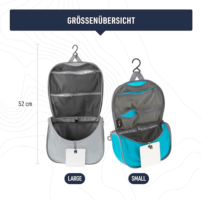 Sea to Summit TravellingLight Hanging Toiletry Bag, Travel Organizer for Men and Women