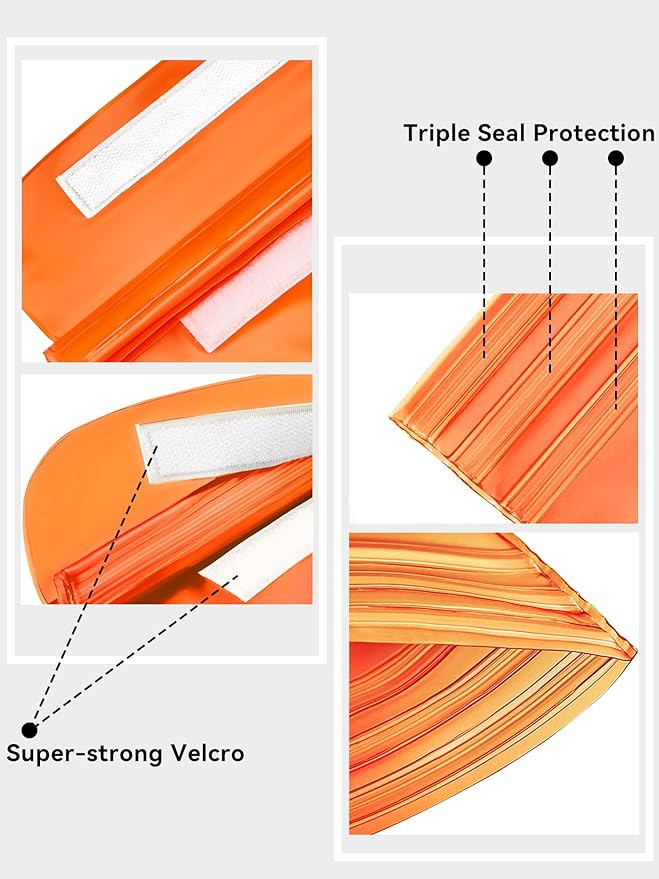 HEETA 2/3/4 Pack Waterproof Pouch with Waist Strap, Screen Touchable Dry Bag with Adjustable Belt for Phone Valuables for Kayaking, Swimming, Snorkeling, Boating, Fishing, Surfing & Beach