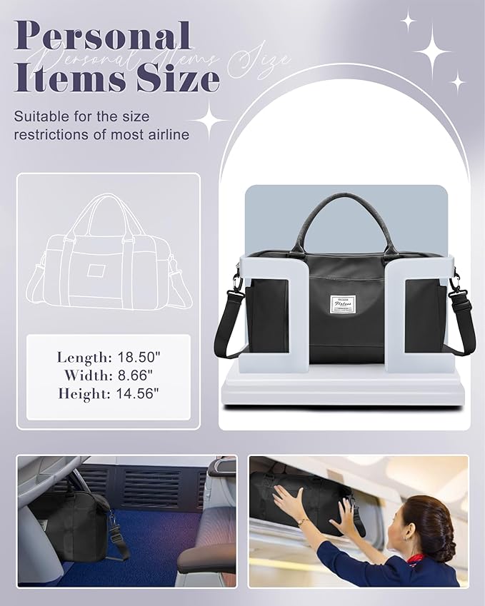Gym Bag Womens,Travel Duffel Carry on Bag Sport Tote Bag Weekend Overnight Bag