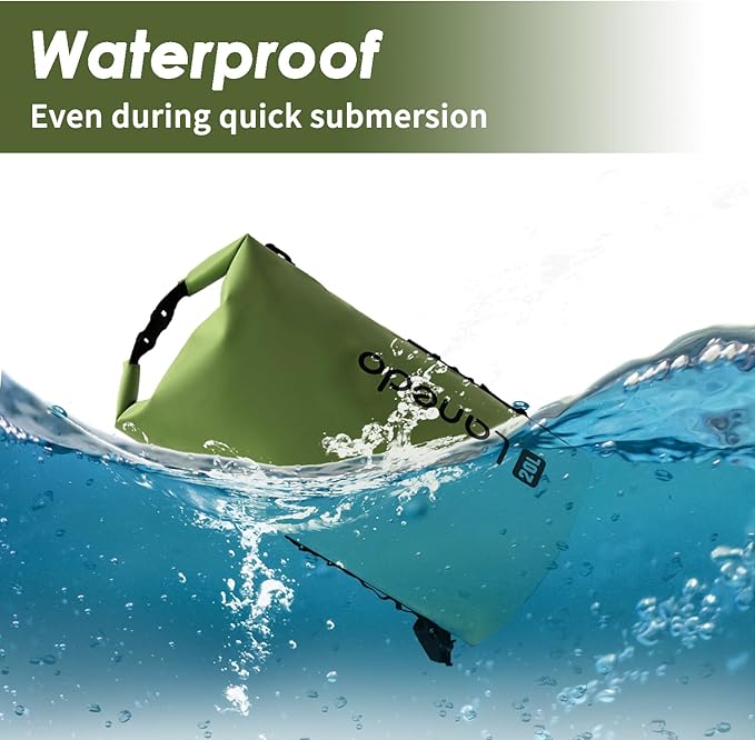 20L/30L Dry Bag Large Waterproof Bag Roll-Top Heavy Duty Fishing Duffel Bag with Durable Straps for Kayaking Paddle boarding Boating Rafting Fishing