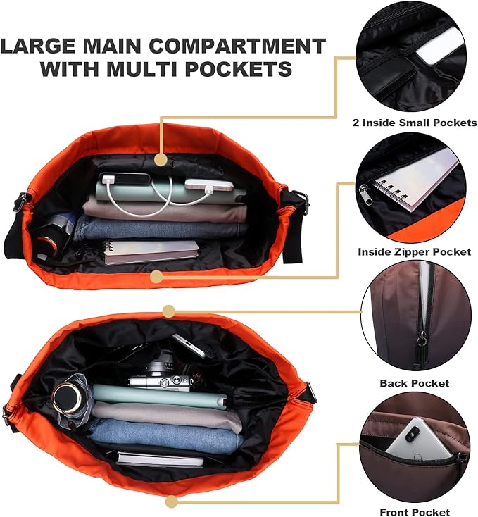 Peicees Waterproof Drawstring Sport Bag Lightweight Sackpack Backpack for Men and Women