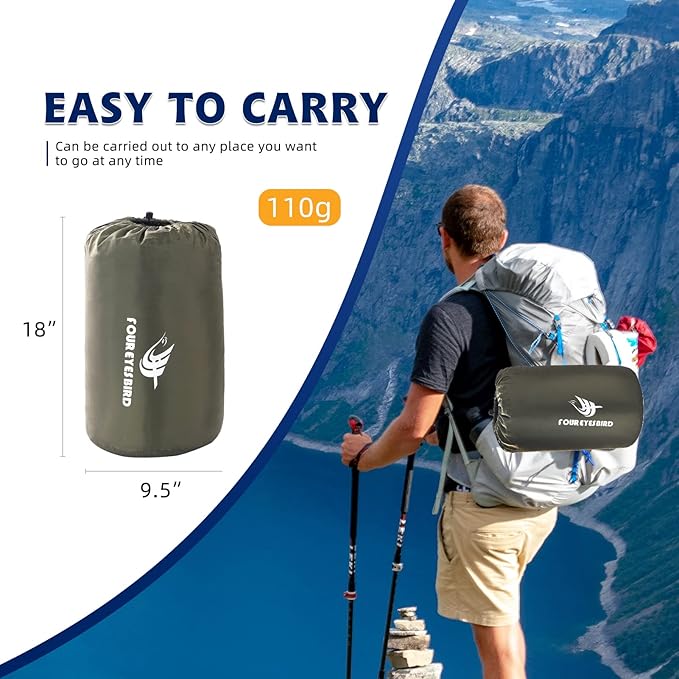 Envelope Sleeping Bag, Three Seasons Constant Temperature Sleeping Bag, Suitable for All Ages, Indoor Hotel Accommodation or Outdoor Travel…