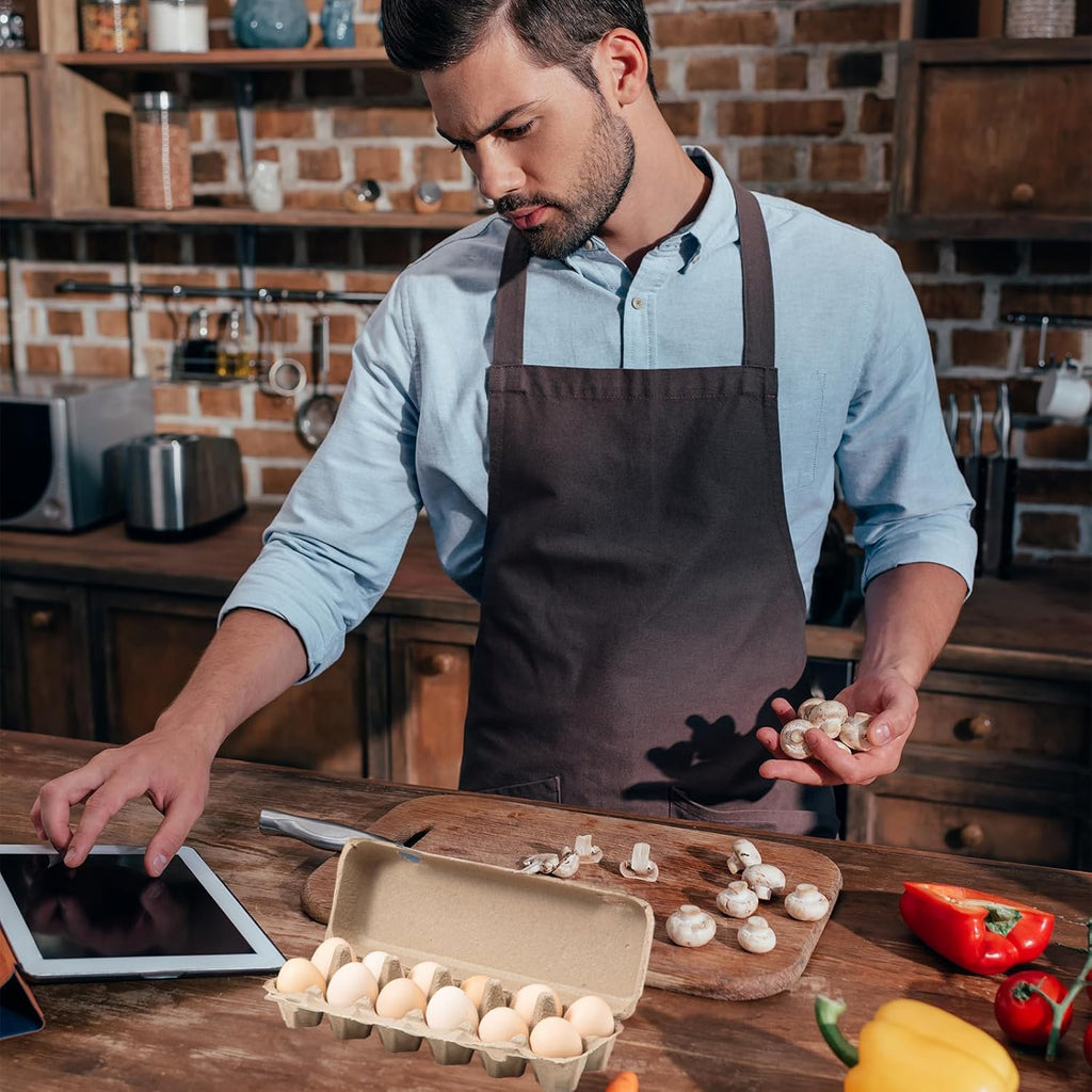 15 Pack Egg Cartons Cheap Bulk, 12 Count Egg Storage Containers Holder, Sturdy Natural Pulp Material Perfect for Storing Extra Eggs