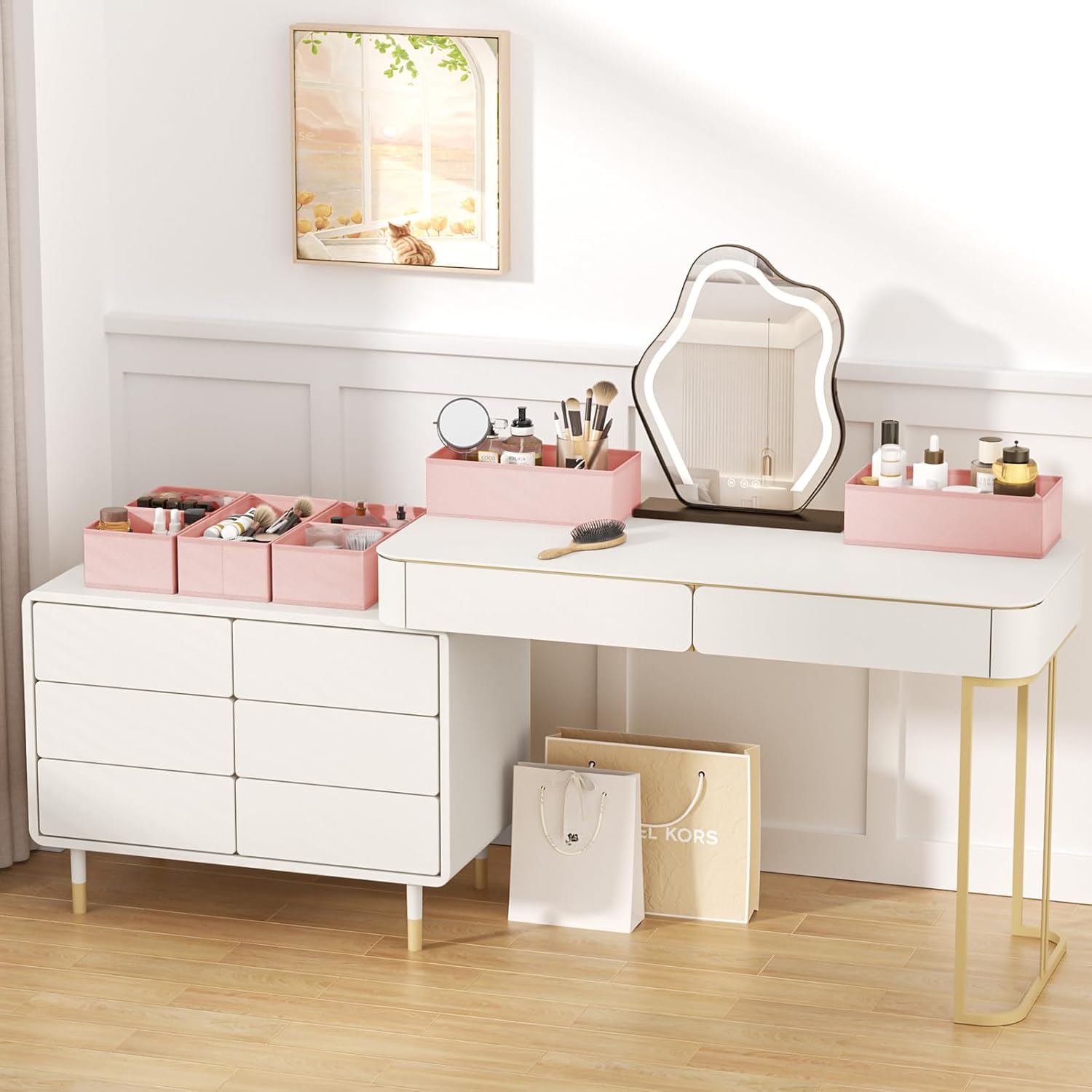 DIMJ Drawer Organizer Clothes Storage - 24 Pack Baby Dresser Organizer for Nursery, Small Fabric Closet Drawer Organizer Bins for Underwears Socks, Foldable Storage Dividers Organization for Bedroom