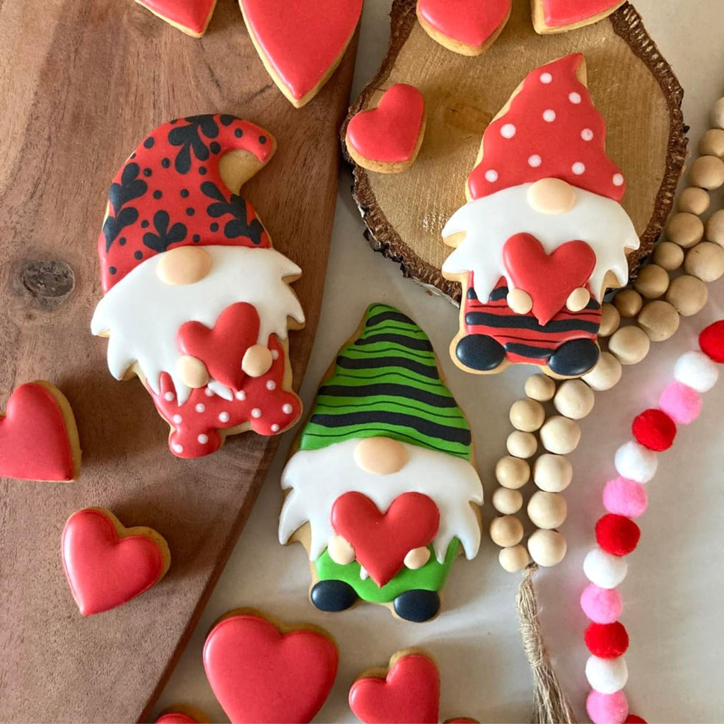 Gnome Cookie Cutter Set-5.3" 4.5" 4.3"-3-Pieces-Holiday Cookie Cutters Fondant Biscui Cutters