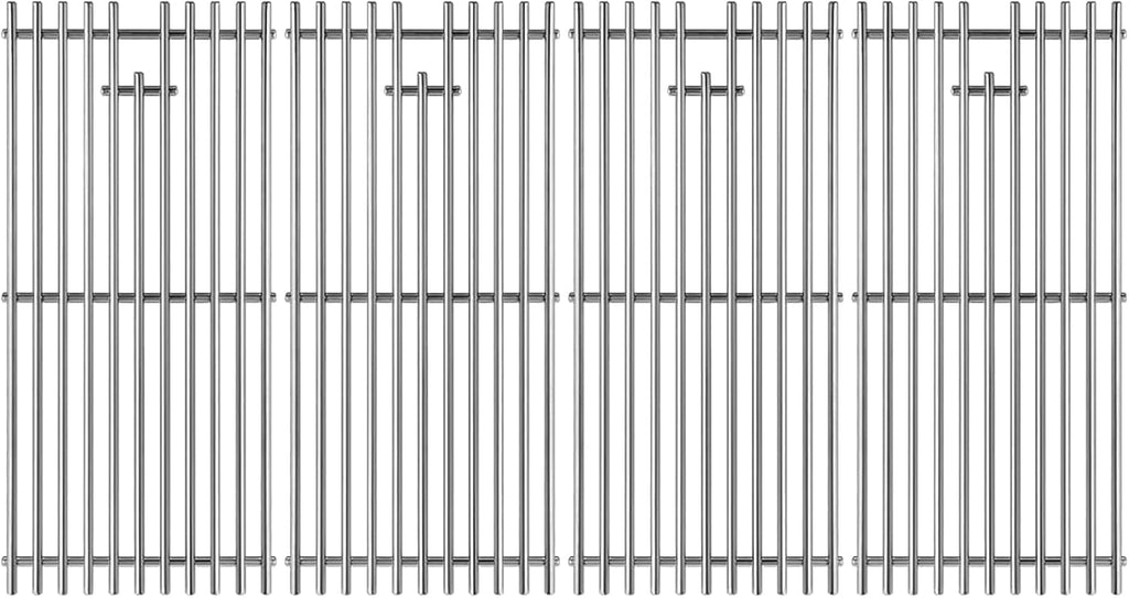 16517 Stainless Steel 4 Cooking Grid Grates Replacement for Bull Angus 47628 47629 Outlaw 26038 26039 69008 69009 65073 87049 Lion Premium L75000 Gas Grill 19-1/4"