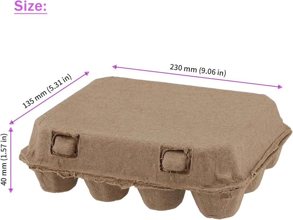 30 Pcs Quail Egg Cartons Paper Pulp Egg Basket,A Dozen Blank Eggs Container Quail Egg Holder Container Reusable Egg Storage Tray for Home Kitchen Refrigerator Farmhouse (3 x 4 Square)