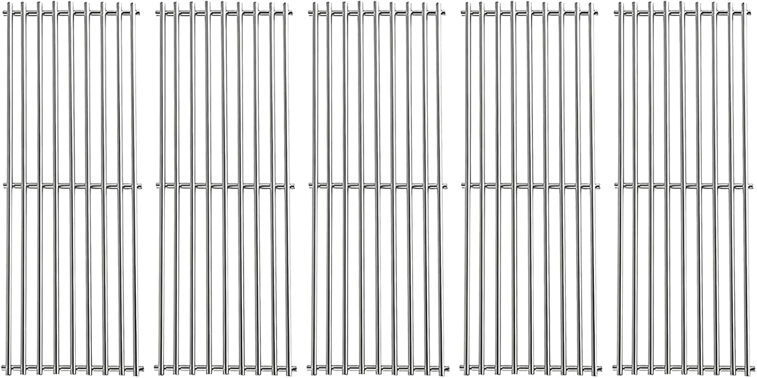 17-3/8” Stainless Steel 5 Grid Grates for Broil King Baron 540,590 590-S,Huntington 6133-84, 6133-87 6130-54, 6130-57 Broil-Mate 7130-64, 7133-64 Sterling 5130-54, 5130-64 Gas Grill