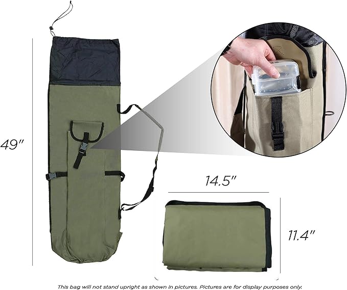 NREOY Fishing Etna Fishing Rod Case Organizer, 48.5" x 13.5"