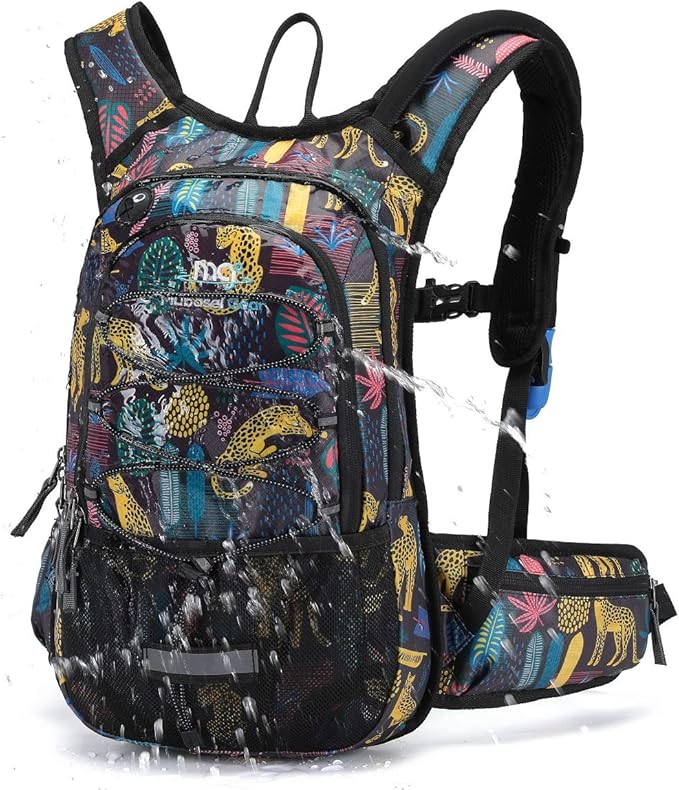 15L Insulated Hydration Backpack Pack with 2L Water Bladder Lightweight Hiking Backpack Bag for Women Men Daypack for Hiking Running Festival Camping Biking