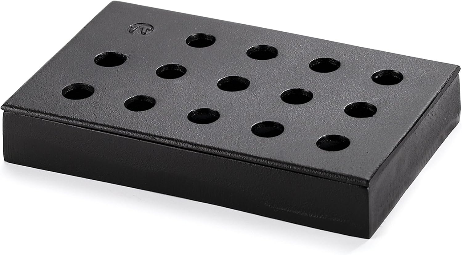 Outset Q177 Smoker Gas Grill, 5.25" x 8.25" x 1.25", Wood Chip Smoking Box: Cast Iron