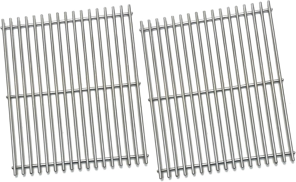15" Stainless Steel 2 Grid Grates Replacement Parts for Broil King 9865-54, 9453-57, 9453-54, 9453-64, 9869-74c, 945584 Broil-Mate, Huntington, Crown, Sterling 20, 20B, 40, 70, 90 Gas Grill