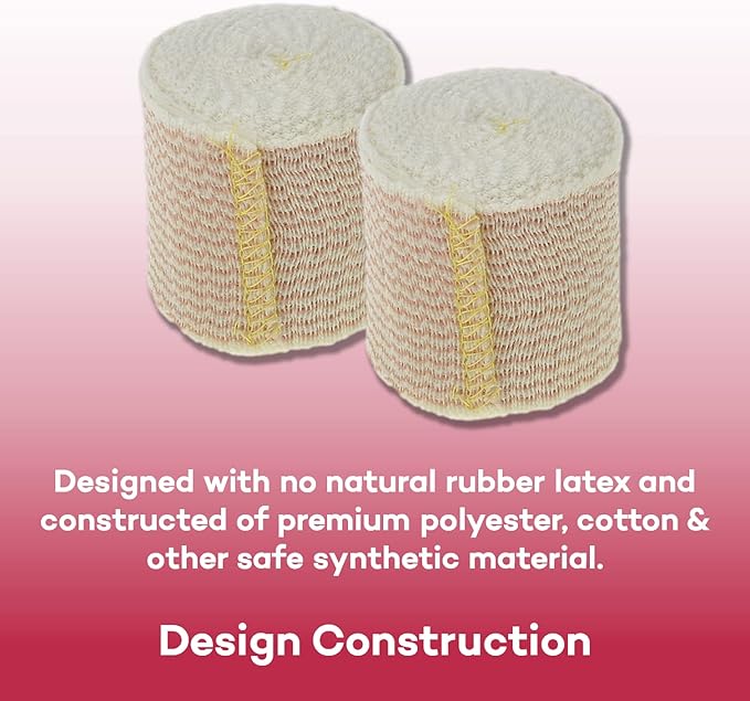 Dealmed 2" Elastic Bandage Wrap with Self-Closure – 50 Elastic Bandages, 5 Yards Stretched Compression Bandage Wrap, Wound Care Product for First Aid Kit and Medical Facilities