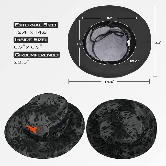 KastKing Sol Armis UPF 50 Boonie Hat - Sun Protection, Fishing, Beach & Hiking, Paddling, Rowing, Kayaking