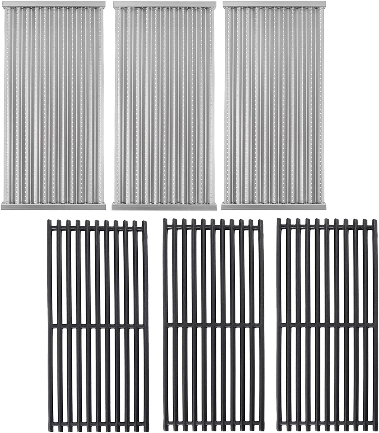 17" Grill Grates and Emitter for Charbroil TRU Infrared 3-Burner 463242516 466242515 466242516 466242615 466242616 463355220 463342420 Grill Parts for Charbroil Grill Replacement Parts