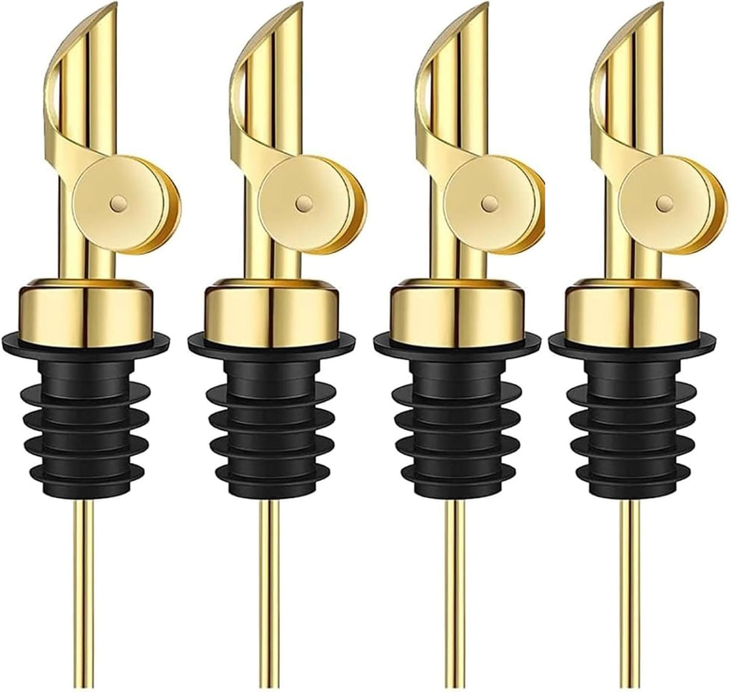 Pafuen Auto Liquor Pour Spout (4, Gold)