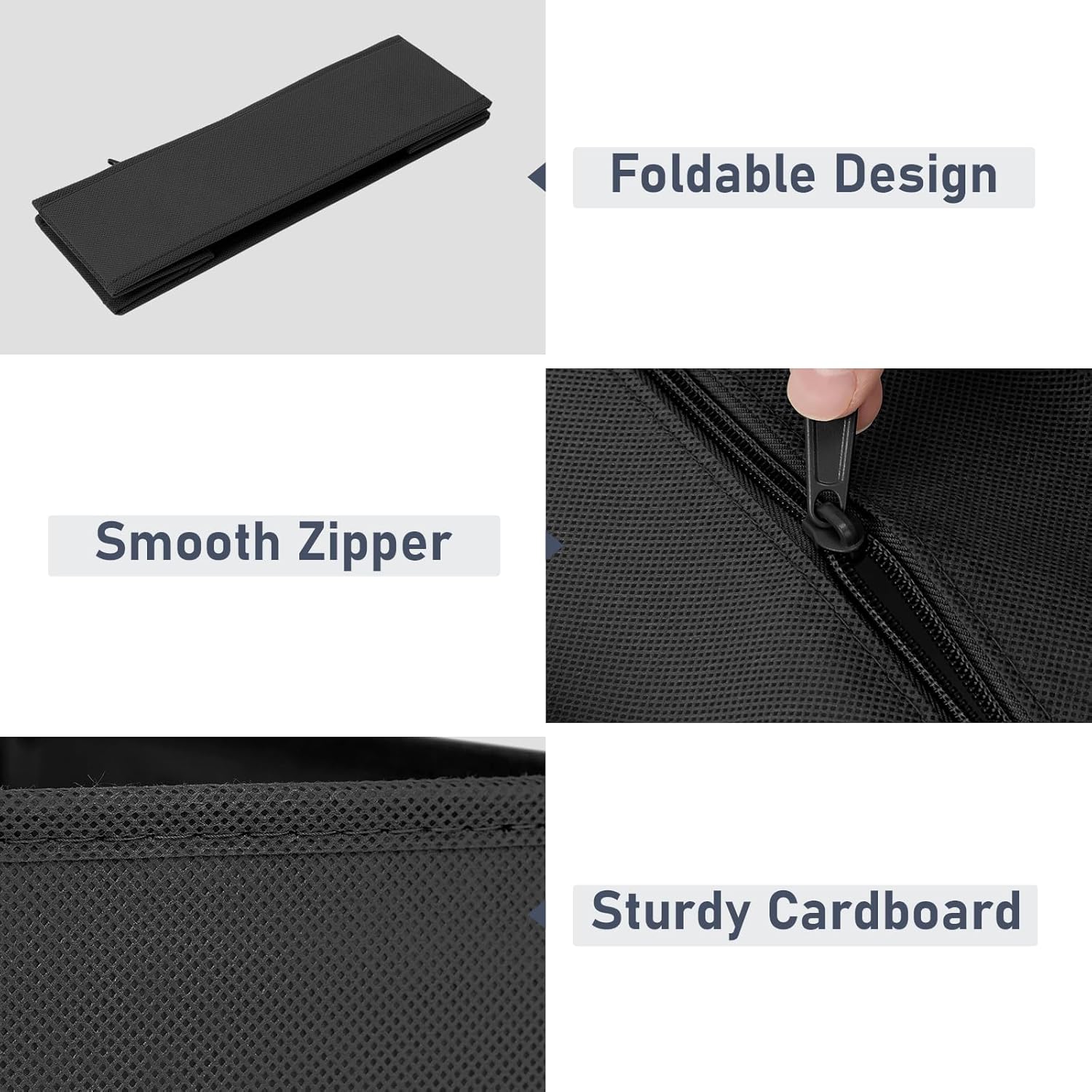 DIMJ Drawer Organizer Clothes - 20 Pack Closet Drawer Organizer Bins for Baby Clothes Storage, Fabric Dresser Organizer for Nursery Bedroom, Foldable Small Drawer Dividers for Underwear Socks