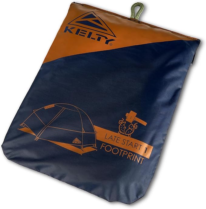 Kelty Late Start Tent Footprint (Footprint ONLY) – Lightweight, Water Resistant, Fitted Ground Sheet, Updated for 2024