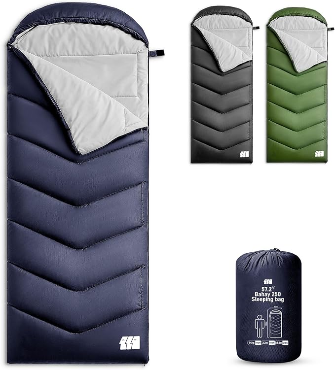 Sleeping Bags for Adults Cold Weather,Portable, Waterproof,Lightweight Sleeping Bag for Tall Girls Boys with Compression Sack for Warm Camping, Hiking, Outdoor & Indoor