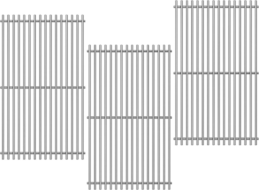Grill Grates Replacement for Weber Grill Parts Weber Genesis II E-410, S-410, E/S-415, E/S-435, LX E/S-440, 66089, 66097, Stainless Steel Genesis 2 Flavorizer Bars Grids BBQ Grill Accessories