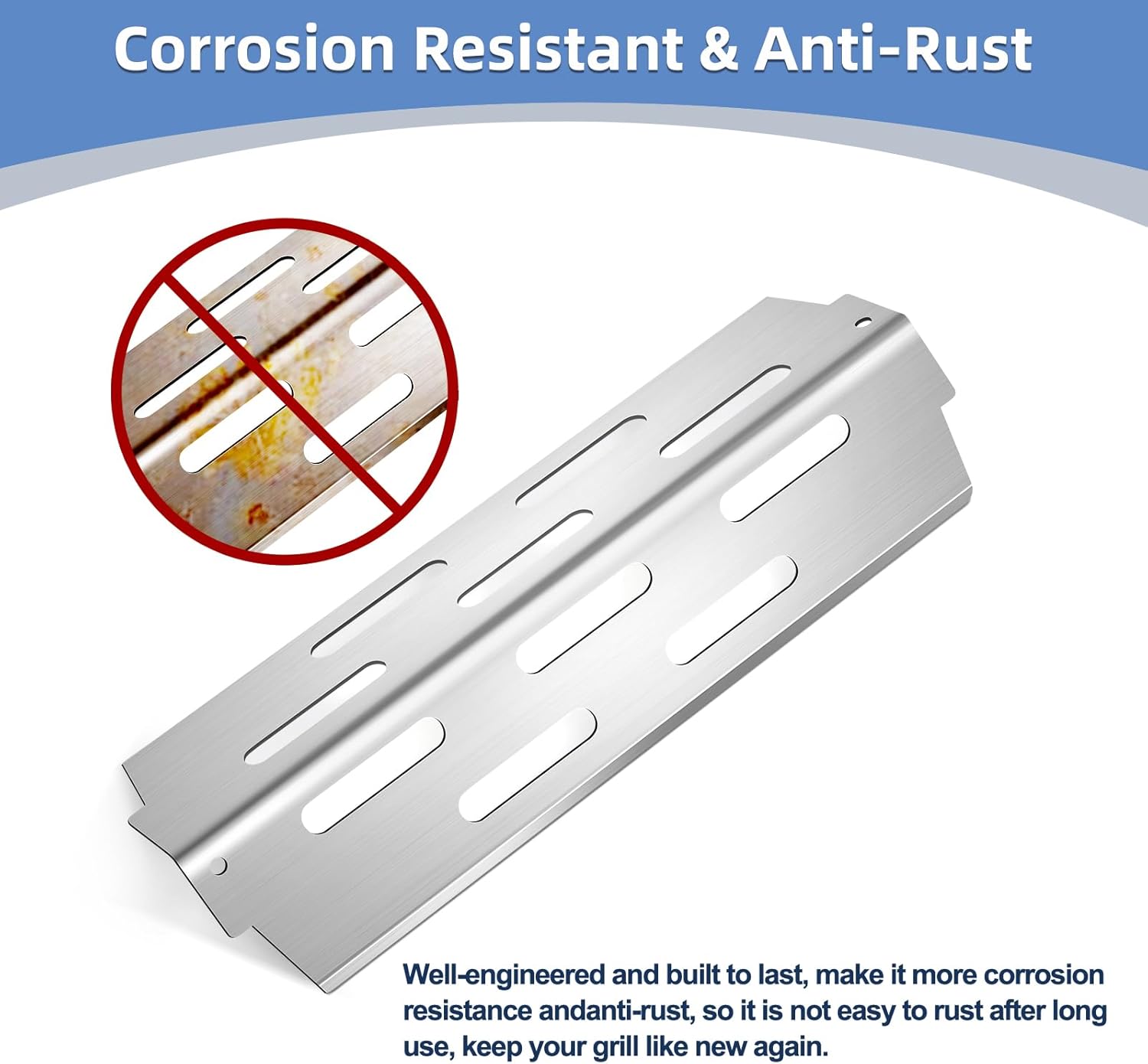 Stainless Steel 66095 Grill Grates 66032 Flavorizer Bars for Weber Genesis 2 Grill Parts 66795 Heat Deflector 3pcs Burner Tubes for Weber Genesis ii E310 E330 S330 S335 GS4 Replacement Parts
