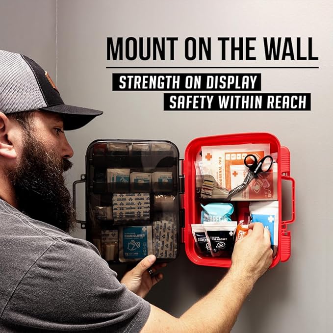 EVERLIT 400 Pcs Emergency First Aid Kit Medical Kit Professional Med Kit Supplies for Preparedness, Survival, Office, School, Home, Disaster, Car, Business, Restaurant