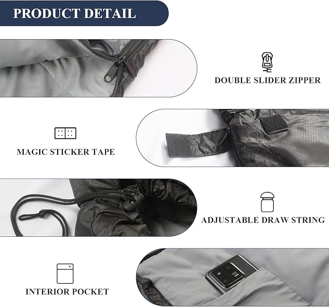 Sleeping Bags, Camping Sleeping Bag for Adults, 3 Season Warm & Cool Weather, Lightweight Waterproof Sleeping Bags for Indoor Outdoor Camping Traveling Backpacking, Pink/Blue/Black