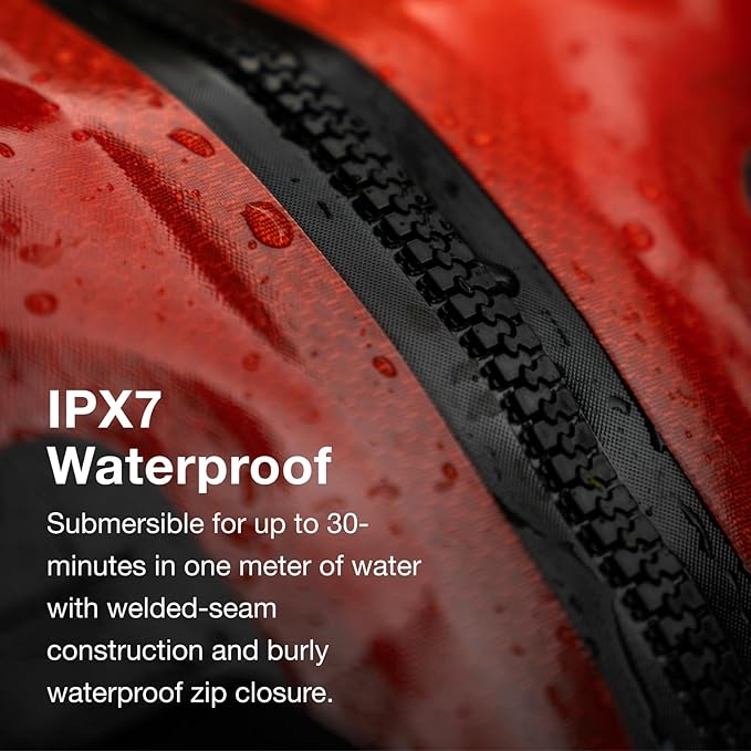 Osprey Transporter Waterproof 70L Duffel Bag, Mars Orange