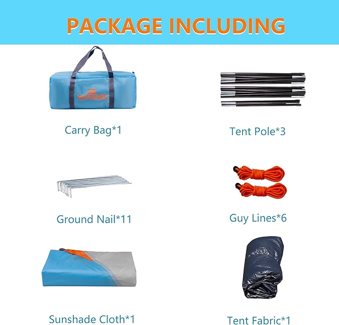 2-12 Person Tents for Camping Waterproof, Backpack Double Layer Tents, Perfect Picnics, Fishing and Backyard Camping