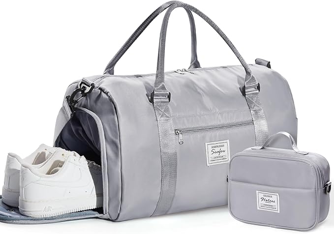 Gym Bag Womens,Travel Duffel Carry on Bag Sport Tote Bag Weekend Overnight Bag