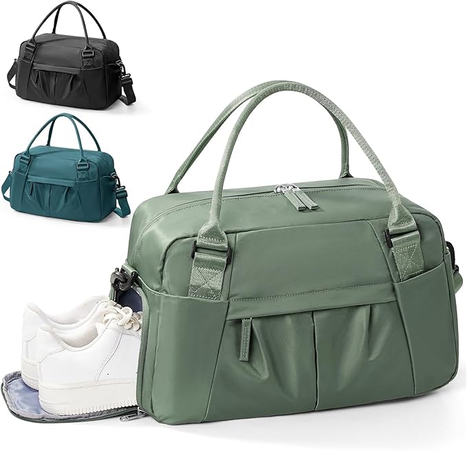 Gym Bag Womens,Travel Duffel Carry on Bag Sport Tote Bag Weekend Overnight Bag