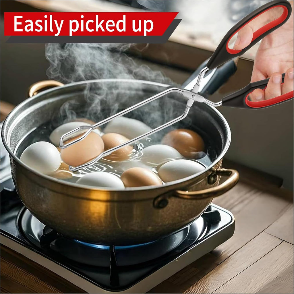 Stainless Steel Scissor Tongs 9.25-Inch, 11-Inch, and 13-Inch Set, Set of 3