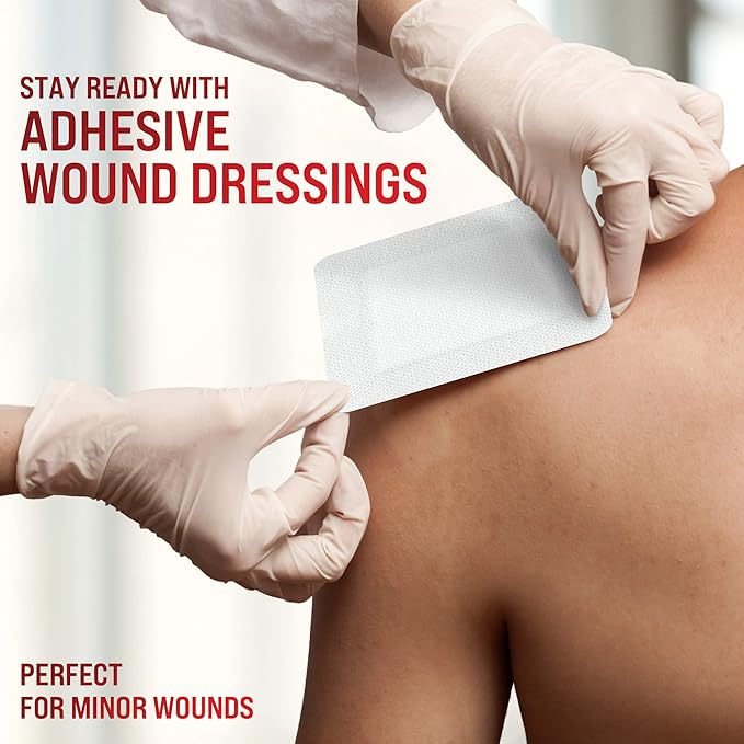 Emergency Wound Closure Strips - 4pk - 2 Types Laceration Closure Kit - Stitchless & Easy to Use - Butterfly Bandages