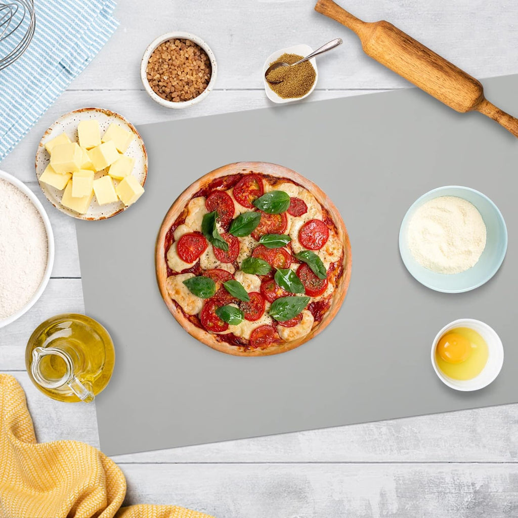 Silicone Mat Heat Resistant Mats for Countertop, Multipurpose Large Silicone Mats for Crafts Kitchen Workbench Size 36x24 inches Thick 2mm,Rolled Package,Grey