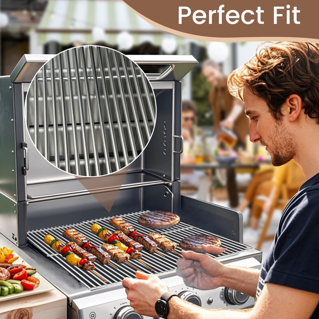 SF312C (3-Pack) 18 3/4" Stainless Steel Grates Replacement for BBQ Pro BQ05041-28, BQ51009 and Charbroil 463210310, 463210511, 463211511, 463211512, 463211513, 463211514