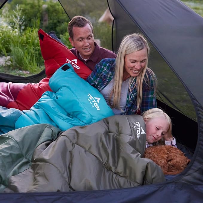 Teton Celsius Regular, -25F, 20F, 0F Degree Sleeping Bags, All Weather Bag for Adults and Kids, Camping Made Easy and Warm, Travel Sack Included