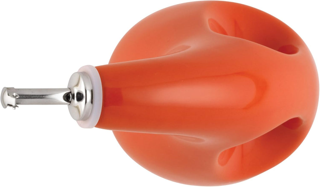 Rachael Ray Solid Glaze Ceramics EVOO Olive Oil Bottle Dispenser with Spout - 1 Piece, Orange