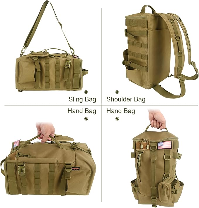 Fishing Backpack Tackle Bag, Fishing Backpack with Rod Holders Large Storage Fishing Tackle Box Backpack, Fishing Rod Bag for Carrying Fishing Gear and Equipment