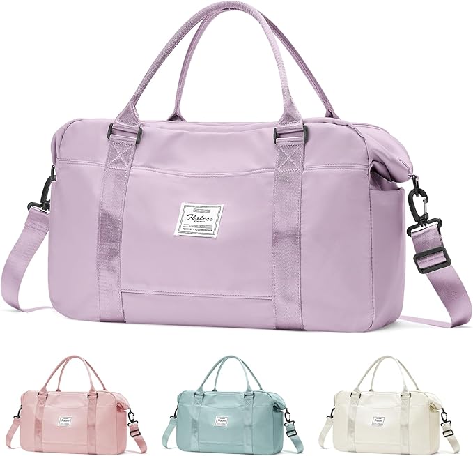 Gym Bag Womens,Travel Duffel Carry on Bag Sport Tote Bag Weekend Overnight Bag