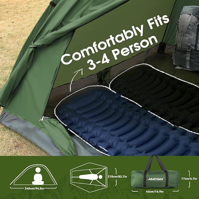 1/2/4 Person Camping Tent - Lightweight Backpacking Tent, Waterproof Windproof Easy Setup Hiking Tent, Suitable for Outdoor, Family, Camping, Hunting, Mountaineering Travel