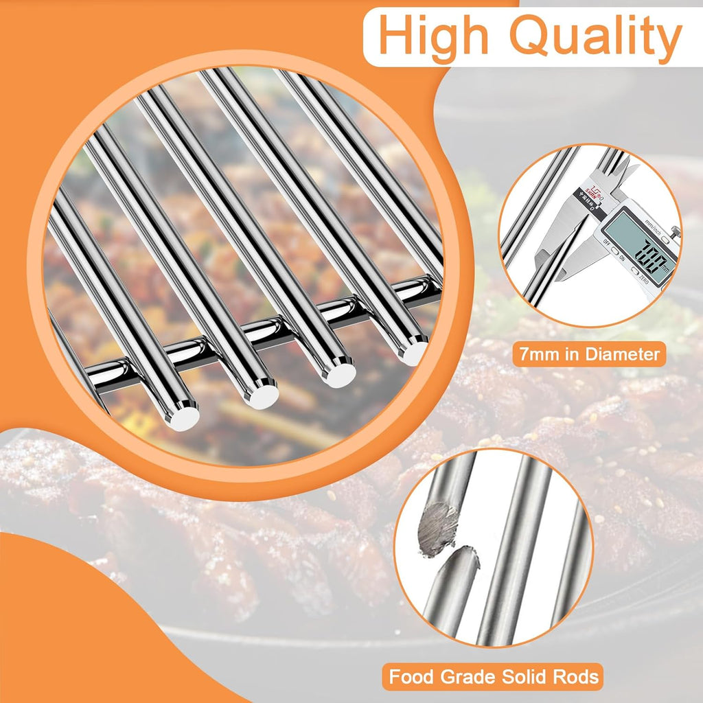 19 1/4" Grill Grates for Brinkmann Grill Replacement Parts 810-8500-S, 810-8501-S, 810-8502-S, Jenn Air 720-0337, 750-0142, Costco Kirkland 720-0432, Charmglow, Members Mark, Nexgrill, Ducane, 3PCS