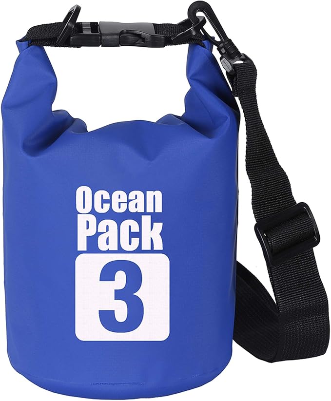 2L/3L/5L/10L/15L/20L/30L 500D Tarpaulin Heavey-Duty PVC Water Proof Dry Bag Sack for Kayaking/Boating/Canoeing/Fishing/Rafting/Swimming/Camping/Snowboarding