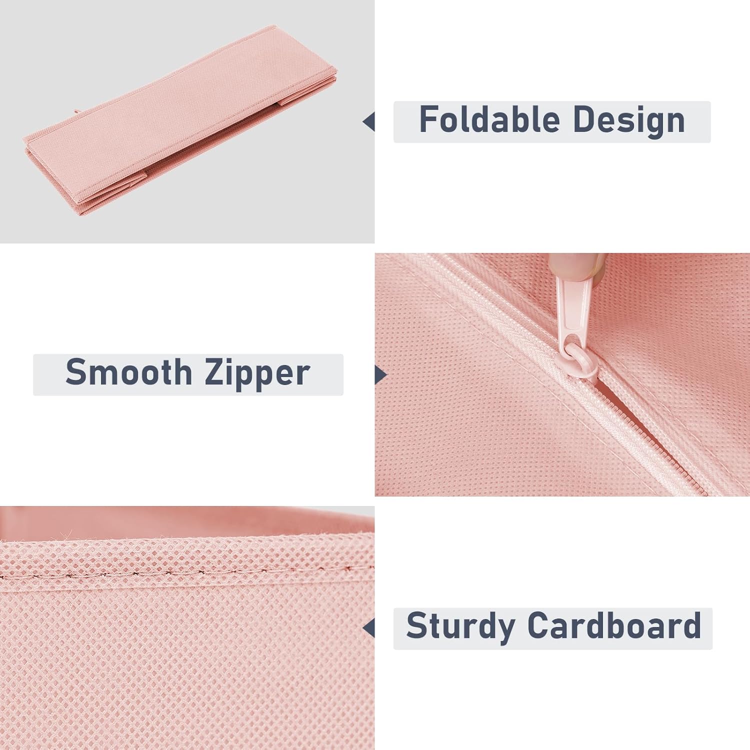 DIMJ Drawer Organizer Clothes - 20 Pack Closet Drawer Organizer Bins for Baby Clothes Storage, Fabric Dresser Organizer for Nursery Bedroom, Foldable Small Drawer Dividers for Underwear Socks