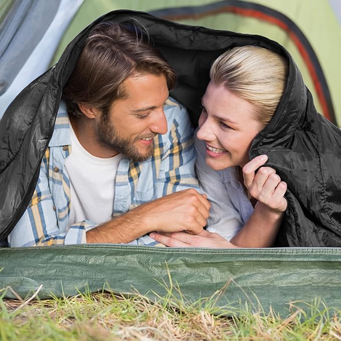 Atarashi Camping Sleeping Bag- 4 Seasons for Adults, Light, Warm, Extra-Large with Compression Sack- Great for Hiking, Backpacking & Outdoor Adventures