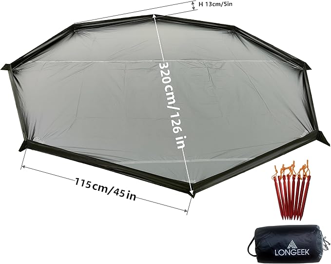 Longeek 2-4 Person Camping Tent 4 Seasons Backpacking Ultralight Easy Up Hot Teepee