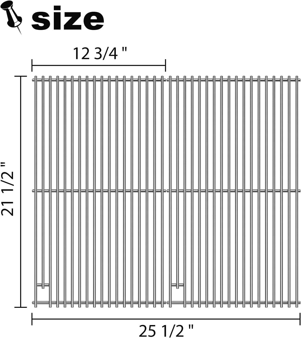 BBQ Grill Grates Replacement for DCS Grill Parts 212925 DCS BGB30-BQR, BGB30-BQRN, BGB30-BQRL, BGC30-BQ-L, BGC30-BQ-N, BGC30-BQR-L, BGC30-BQR-N,Stainless Steel Cooking Grate Ceramic Rods Grids