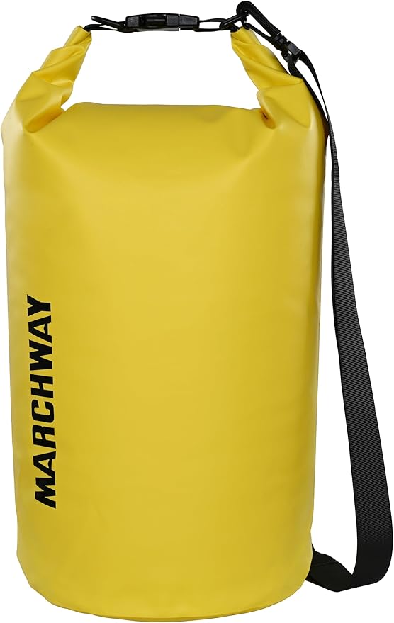 MARCHWAY Floating Waterproof Dry Bag Backpack 5L/10L/20L/30L/40L, Roll Top Sack Keeps Gear Dry for Kayaking, Rafting, Boating, Swimming, Camping, Hiking, Beach, Fishing