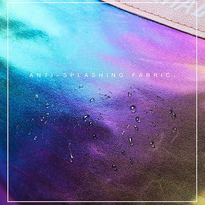 Gym Duffel Bag Women Overnight Medium Lightweight Foldable Weekender Travel Luggage Sport Athletic Water-Proof Dry Wet Shoe Compartment for Girls Kids, Rainbow, onesize